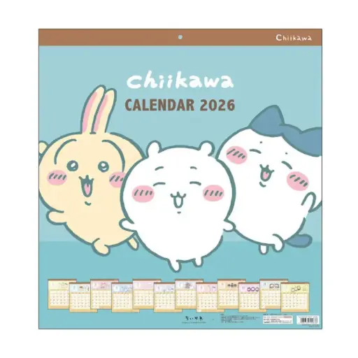 [4901770799636] 【吉伊卡哇】2026年掛牆月曆