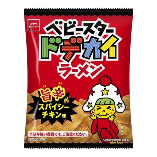 [4902775069571] 童星闊條麵（辛辣雞肉味）62g