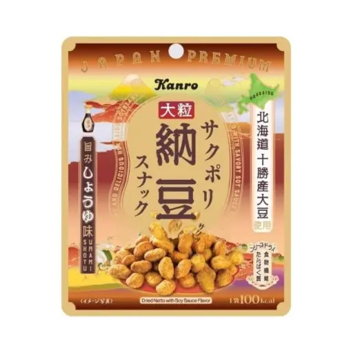 [4901351083710] 醬油脆納豆 21g