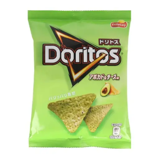 [4902443526948] Mexican Tortilla Chips Avocado & Cheese Flavor 55g