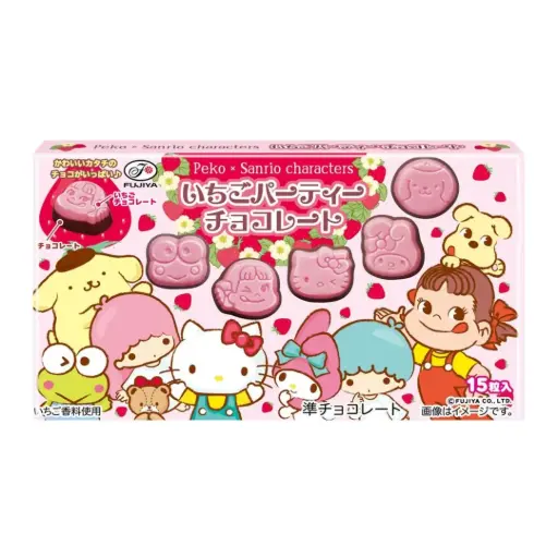 [4902555264523] Peko x Sanrio - Strawberry Chocolate 40g