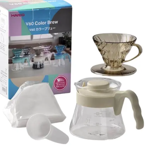 [4977642050112] HARIO V60 20周年手沖咖啡壺組 限定色系列 450mL