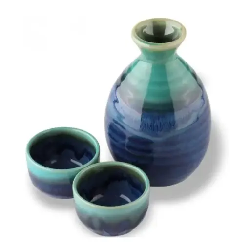 [2576729600008] 陶瓷清酒瓶組（清流）