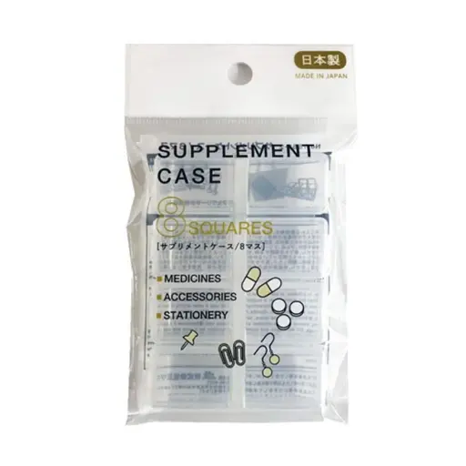 [4968988756820] ８格藥盒（透明）