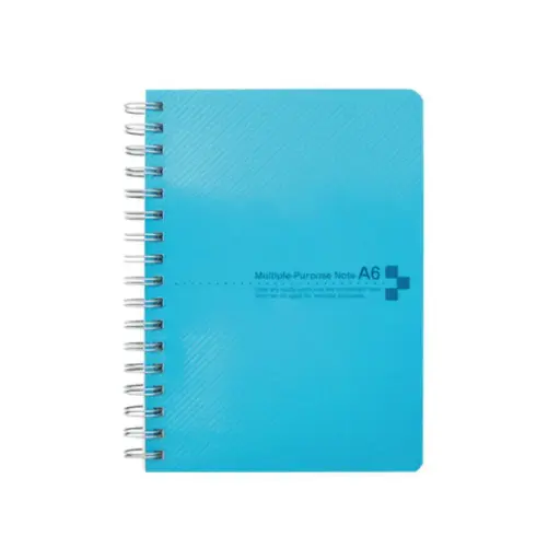 [4969757115749] A5 雙線圈單行簿（藍色）