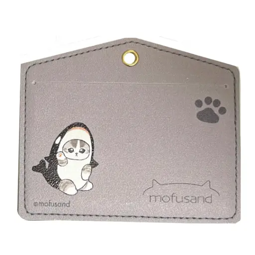 [4513750133370-GP] 【mofusand】證件卡套（灰紫）