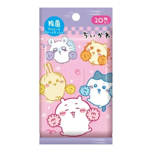 [4570118124425] 【吉伊卡哇】酒精消毒濕紙巾（20枚入）